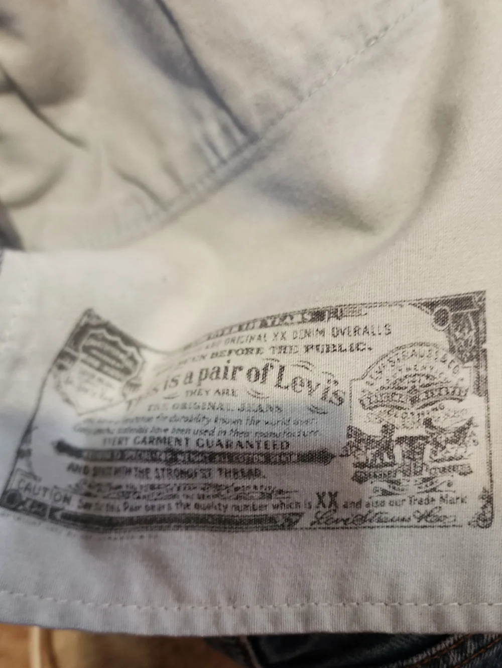 Vintage 501xx Levis Y2K  Denim Jeans Mens  Made In USA Button Fly 40 x 38 - Picture 10 of 12